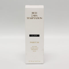 Zara Red Temptation Elixir Parfum jasmine heart reveals elegant femininity for evening wear.