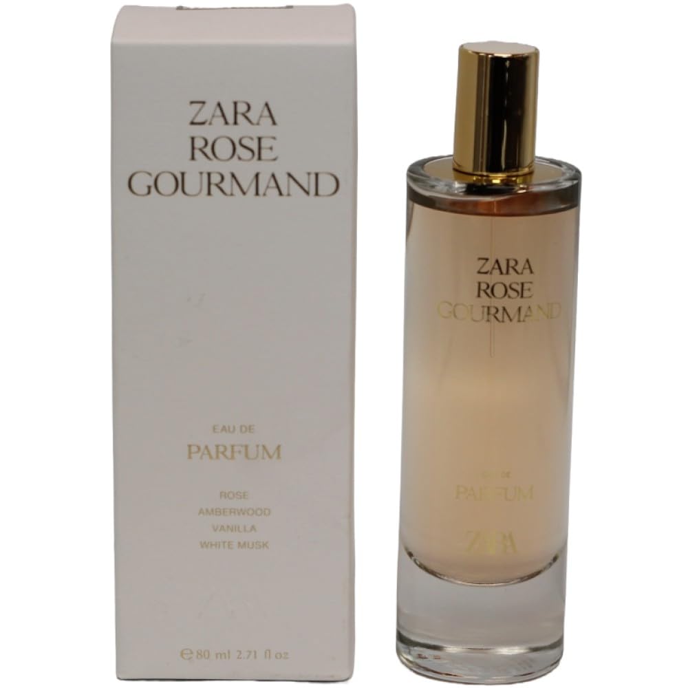 Zara Rose Gourmand bottle front view for an elegant fragrance experience