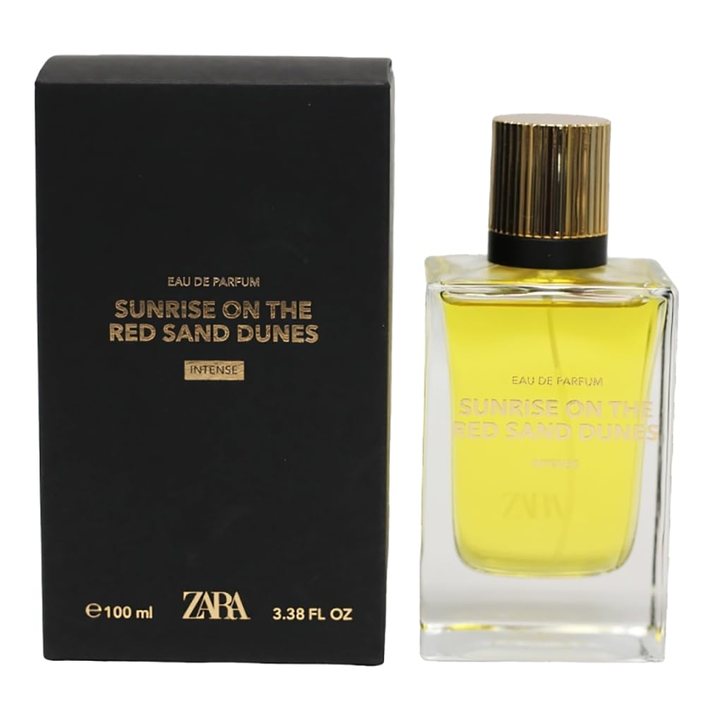 Zara Sunrise on the Red Sand Dunes bottle showcases amber-citrus blend for daytime allure