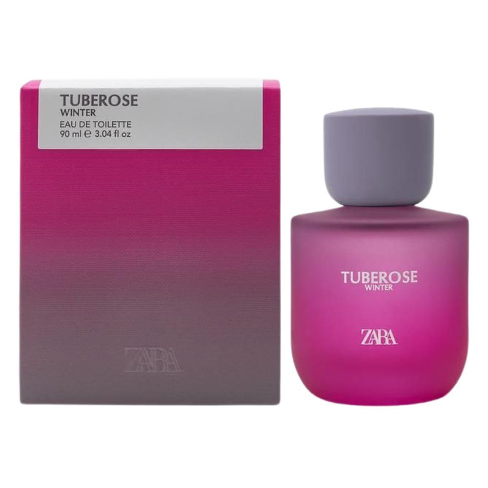 Zara Tuberose Winter EDT bottle front view highlighting a refined floral scent for daily wear.