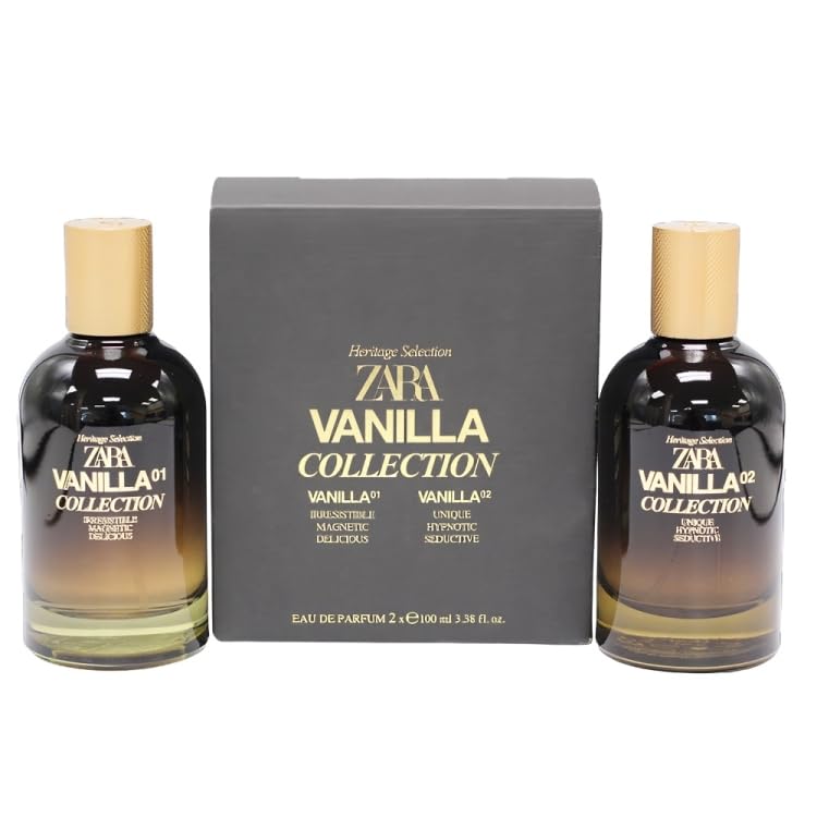 ZARA Vanilla Collection 01 EDP bottle with orange blossom and vanilla notes for daytime freshness.
