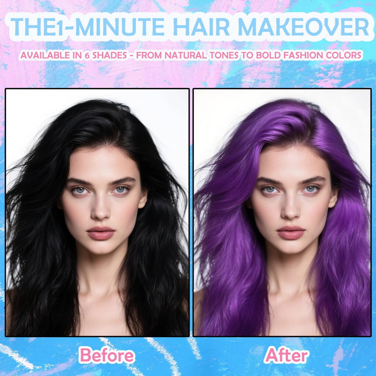 ZARICS vibrant five shade spray on hair for easy wash-out and style