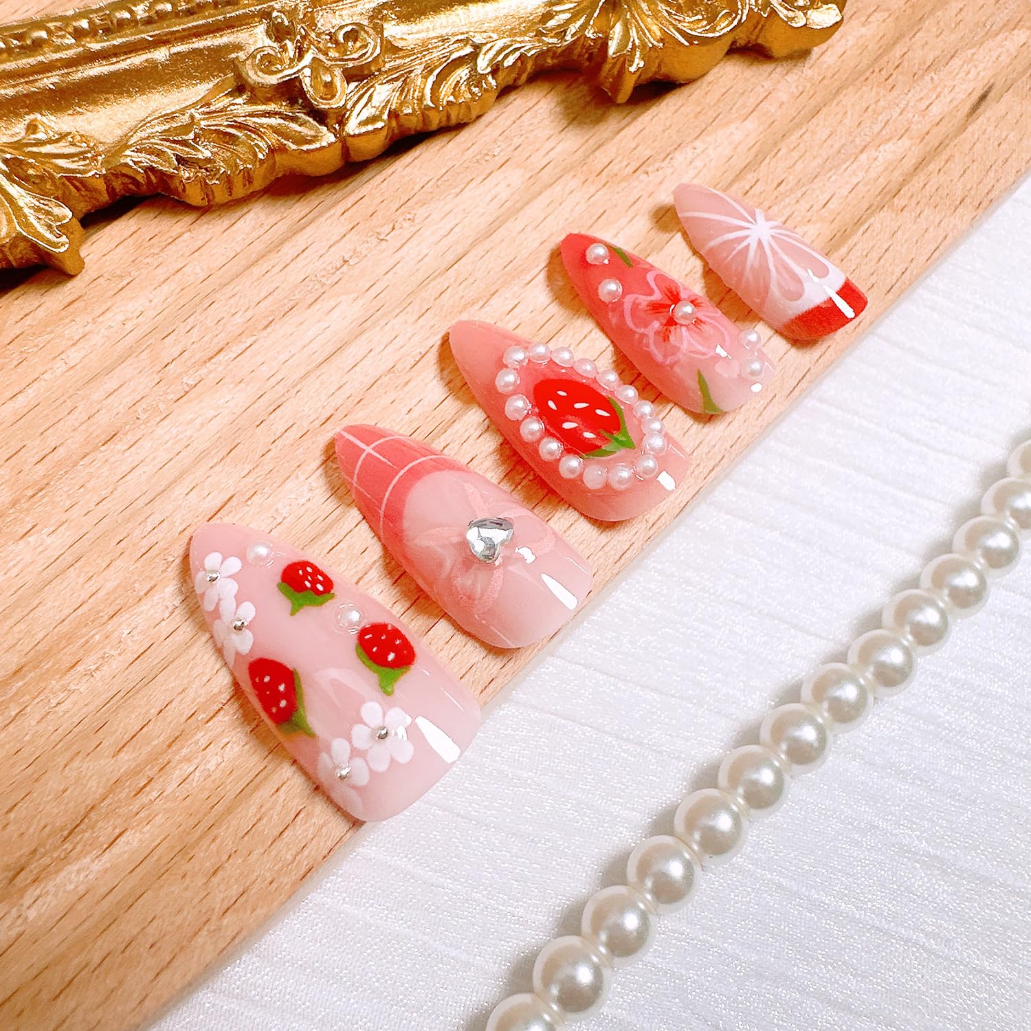 ZASKHLD acrylic nails with French tip deliver elegant styling