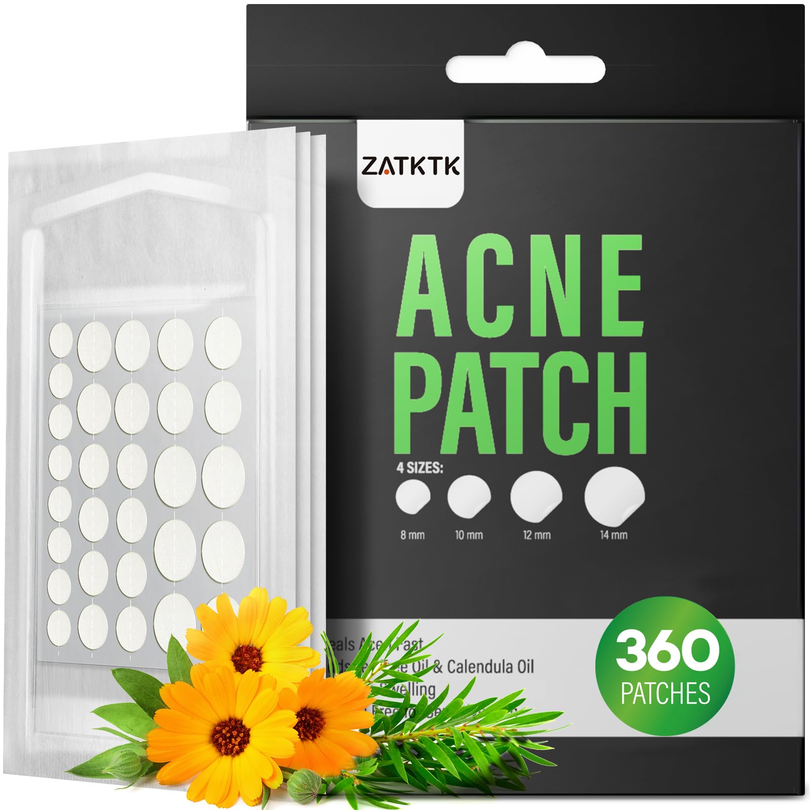 ZATKTK pimple patch close-up with tea tree oil for calming bumps
