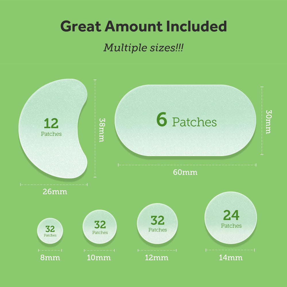 ZATKTK Pimple Patches 10mm for medium blemishes, flexible fit.