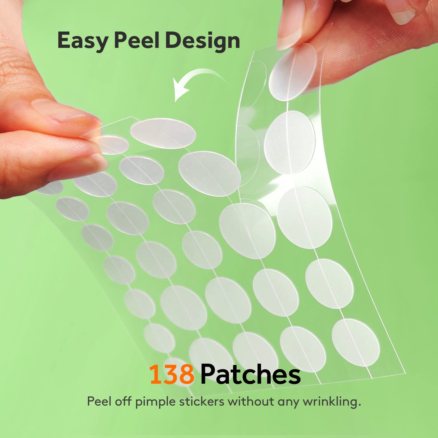 ZATKTK Pimple Patches 30x60mm XL patch protects wide areas.