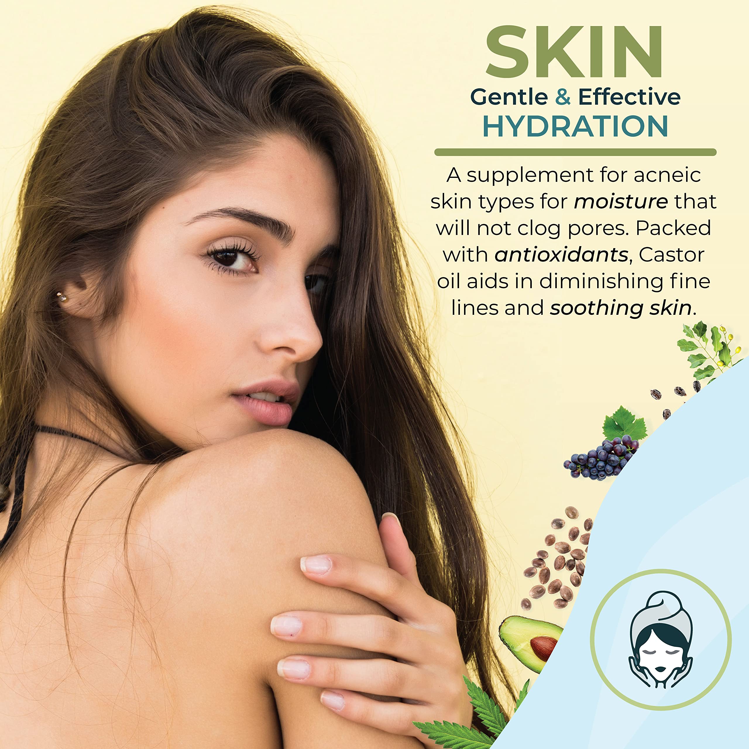 Zatural Black Castor Oil used as massage oil to ease tired muscles.
