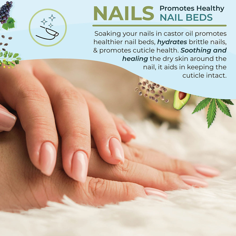 Zatural Black Castor Oil skin hydration closeup suggests non-greasy moisture.