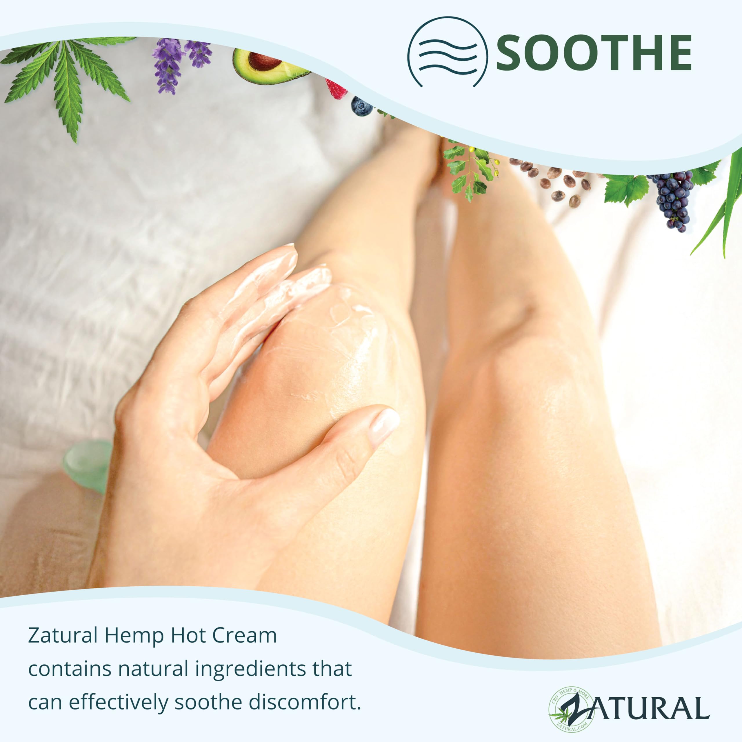 Zatural body wrap prep with hot cream ready for spa-style treatments.