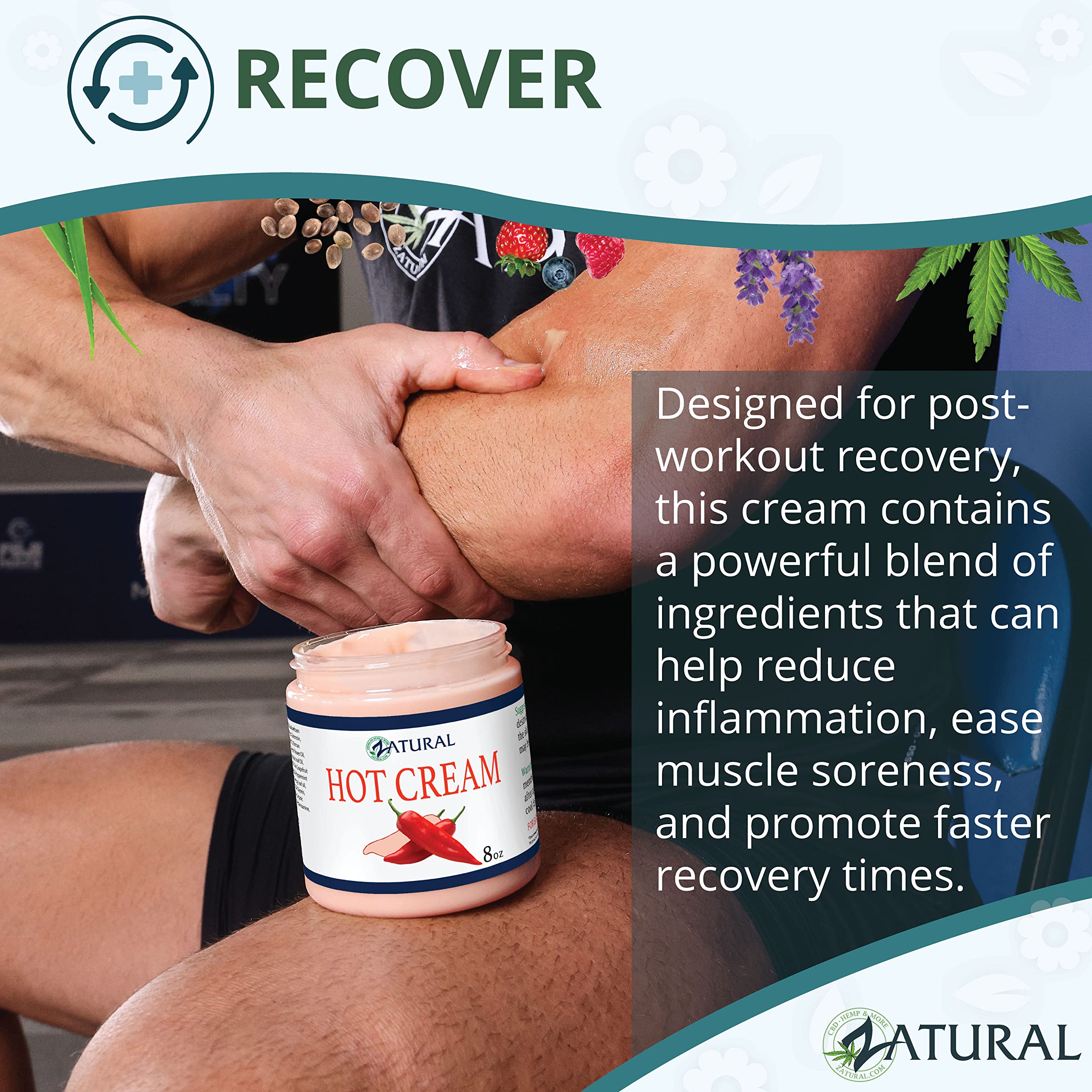 Zatural Hot Cream demonstrates cruelty-free production and gentle aroma.
