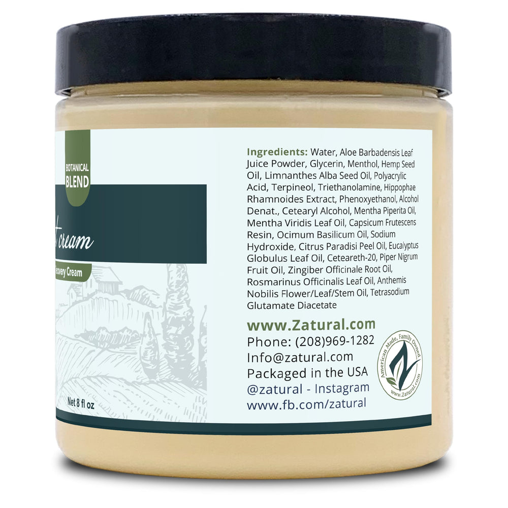 Zatural Hemp Hot Cream 8oz 2 pack offers convenient size for regular use