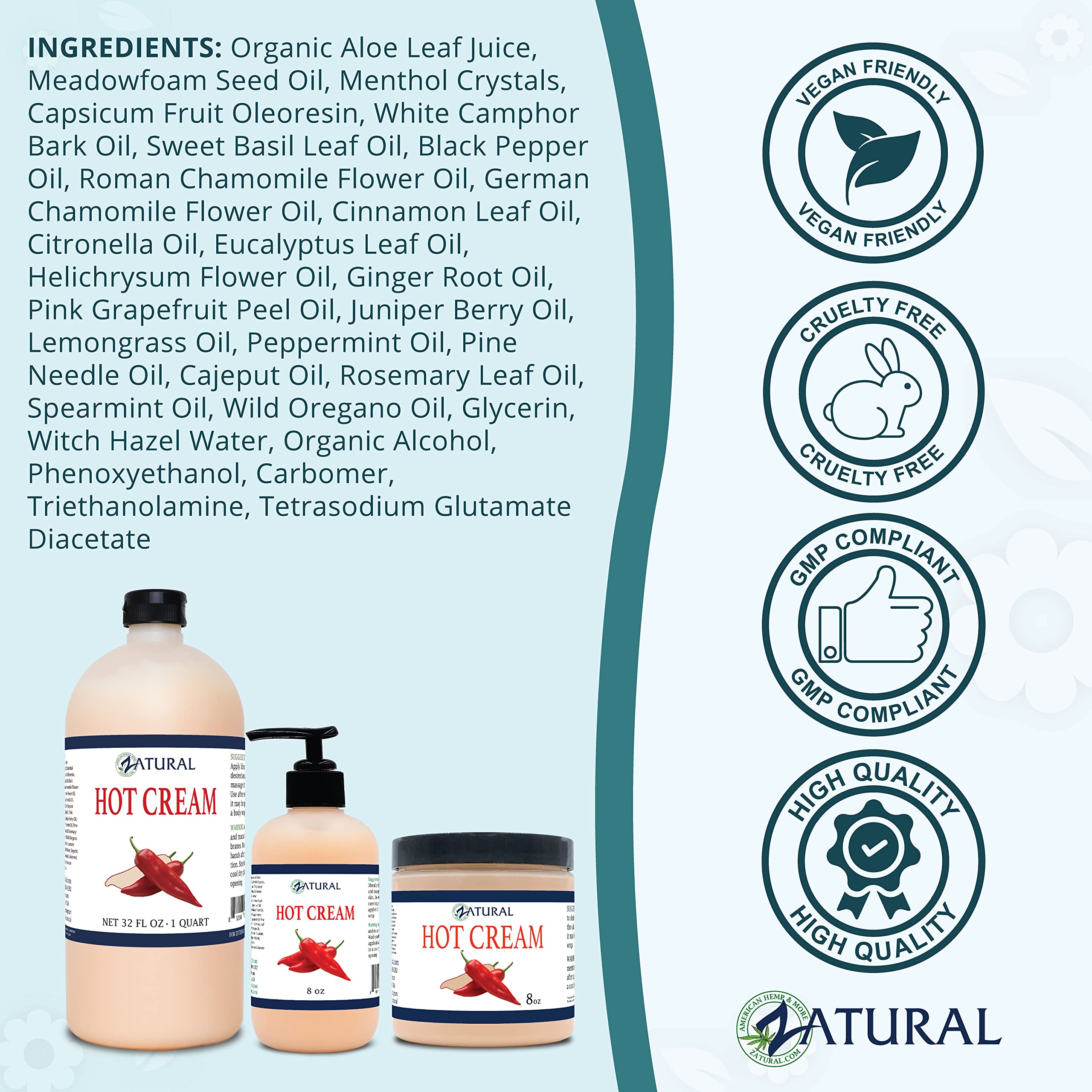Zatural Hot Cream aroma with pine and peppermint during a calming massage.