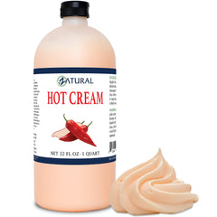 Zatural hot cream muscle rub bottle offers warming sensation for muscle comfort.