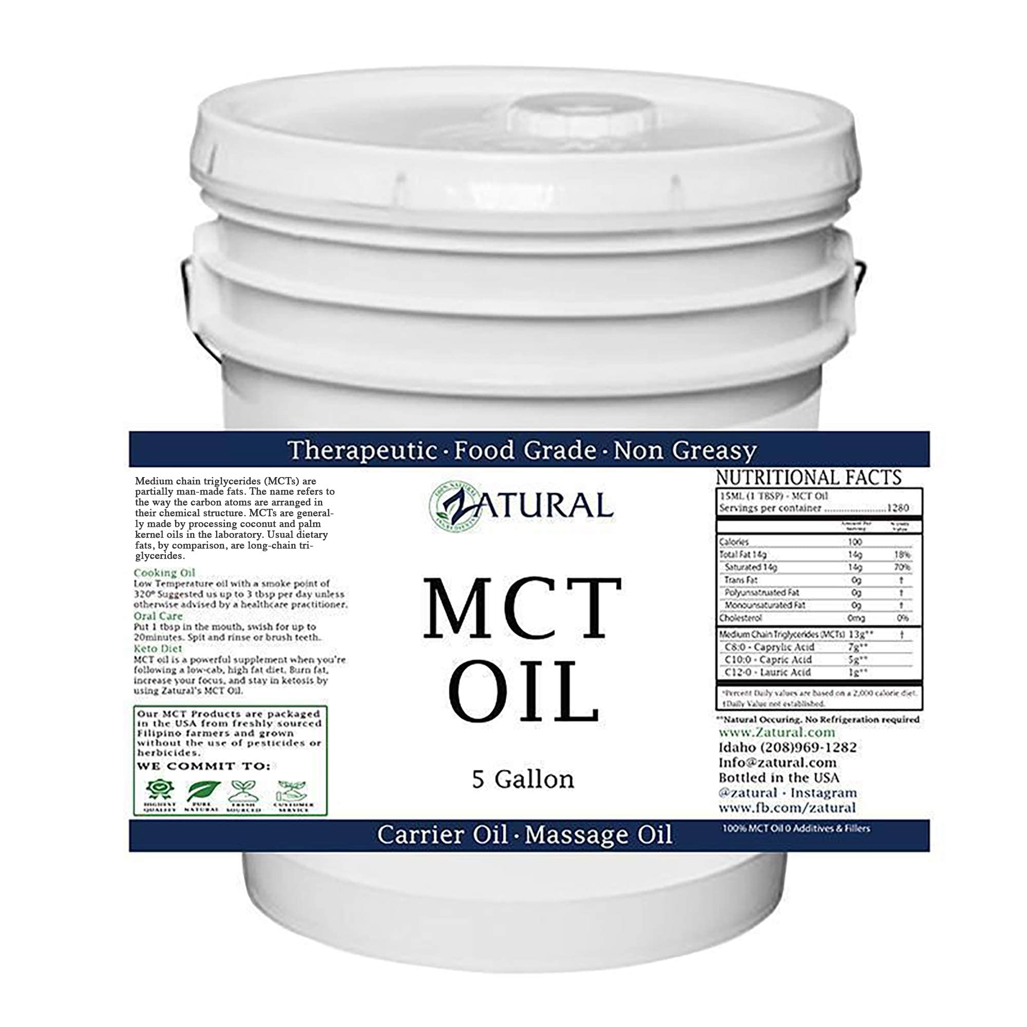 Zatural MCT Oil massage application for smooth skin and hydration