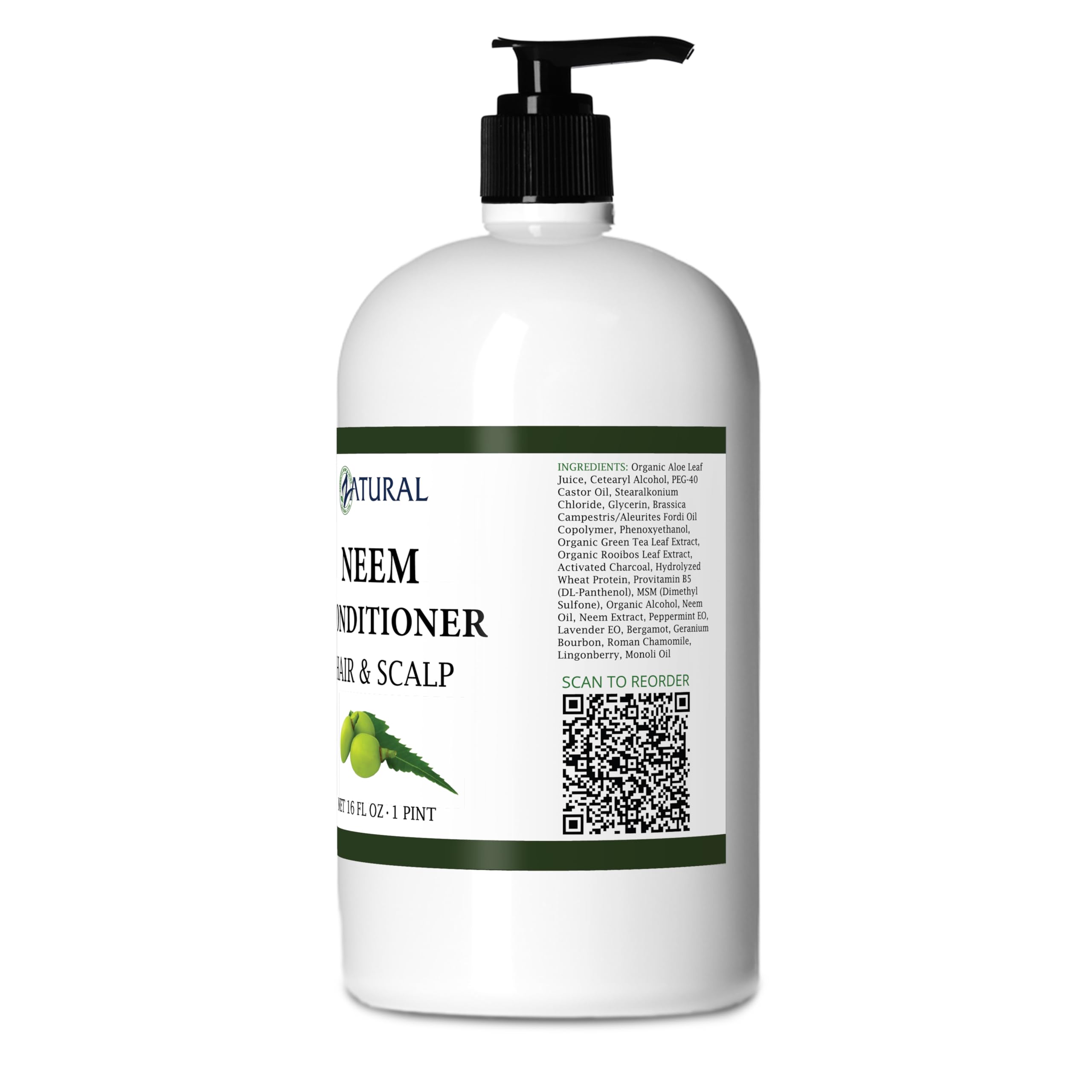 Detangled, smooth hair after using Zatural Neem conditioner.