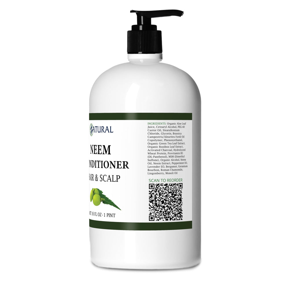 Detangled, smooth hair after using Zatural Neem conditioner.