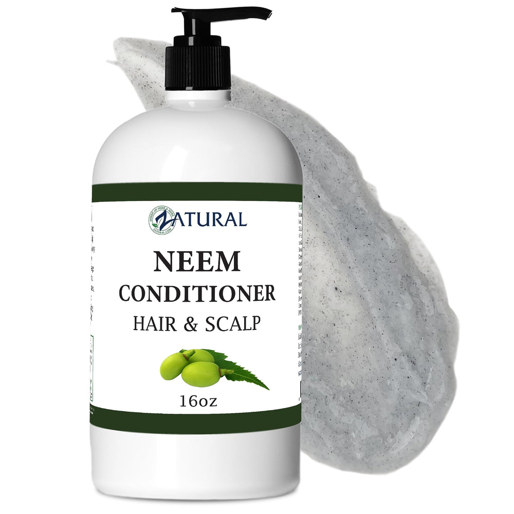 Zatural Neem Scalp & Hair Conditioner bottle for soft, manageable hair.