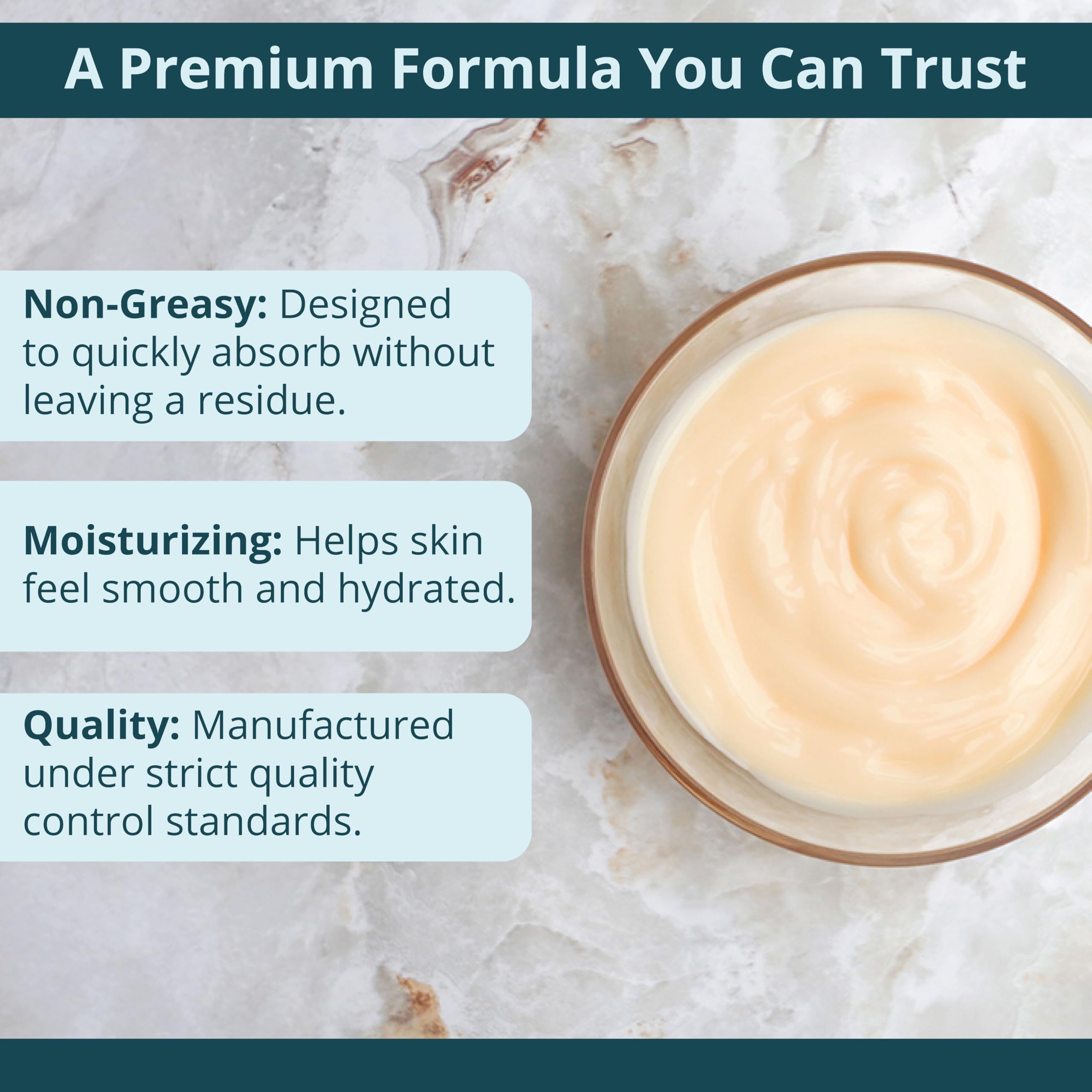 Clean formula with 87 percent organic ingredients manufactured in a GMP compliant facility, ensuring consistency