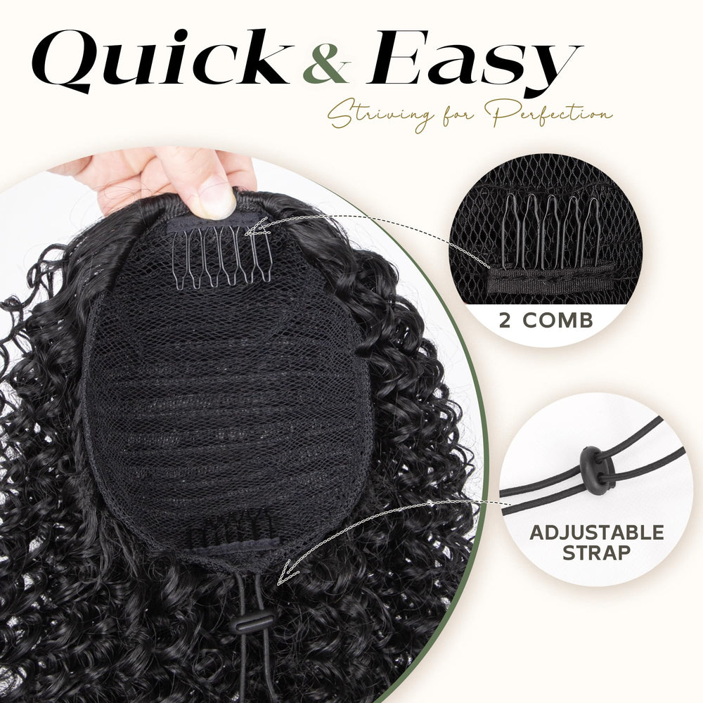 ZAVIDE lightweight ponytail provides all-day comfort