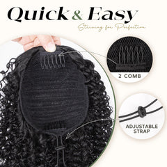 ZAVIDE lightweight ponytail provides all-day comfort