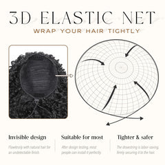 ZAVIDE moderate-length curly ponytail complements various looks