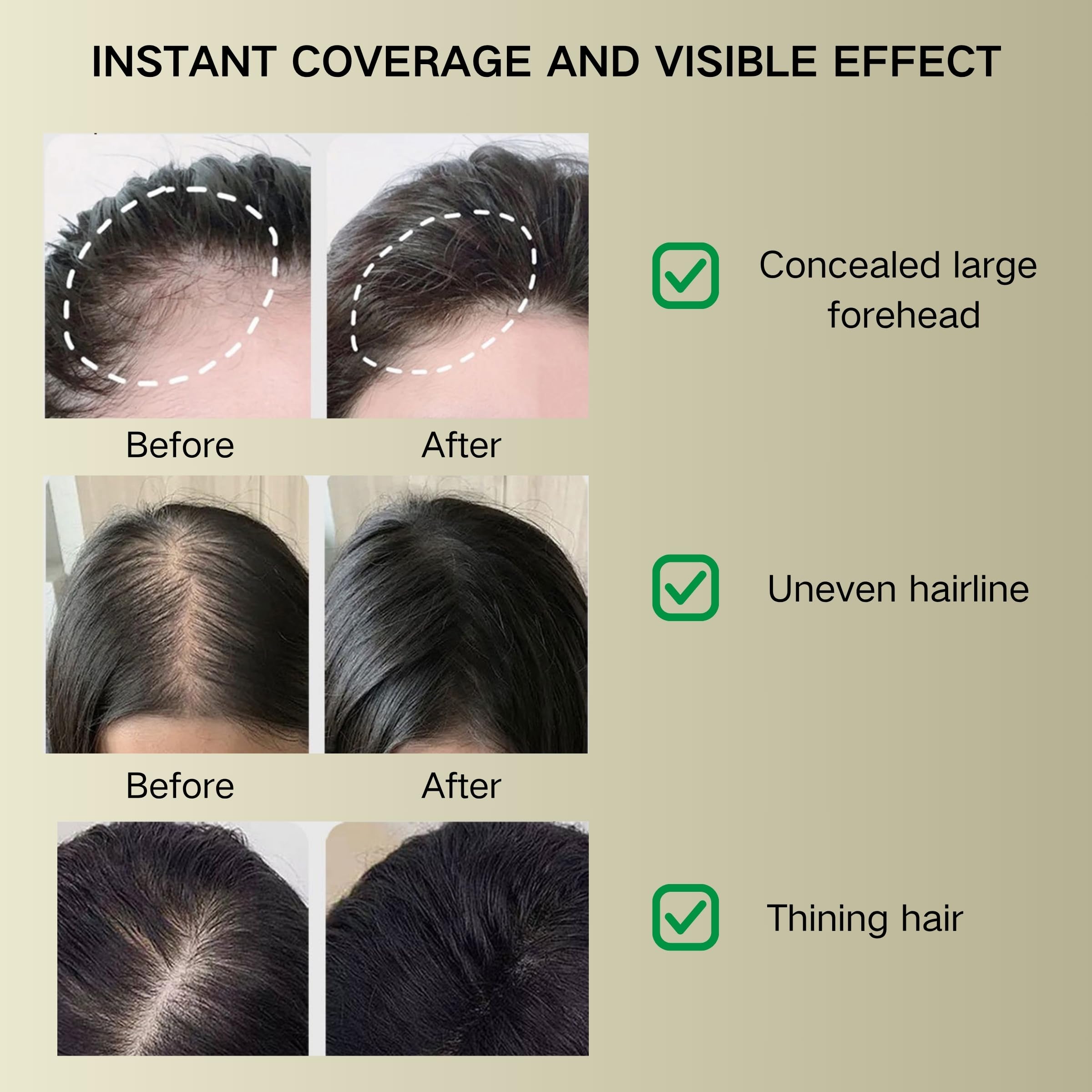 ZBMCYHCXH Maycheer hairline powder applied along the hairline creates a subtle, natural shadow.