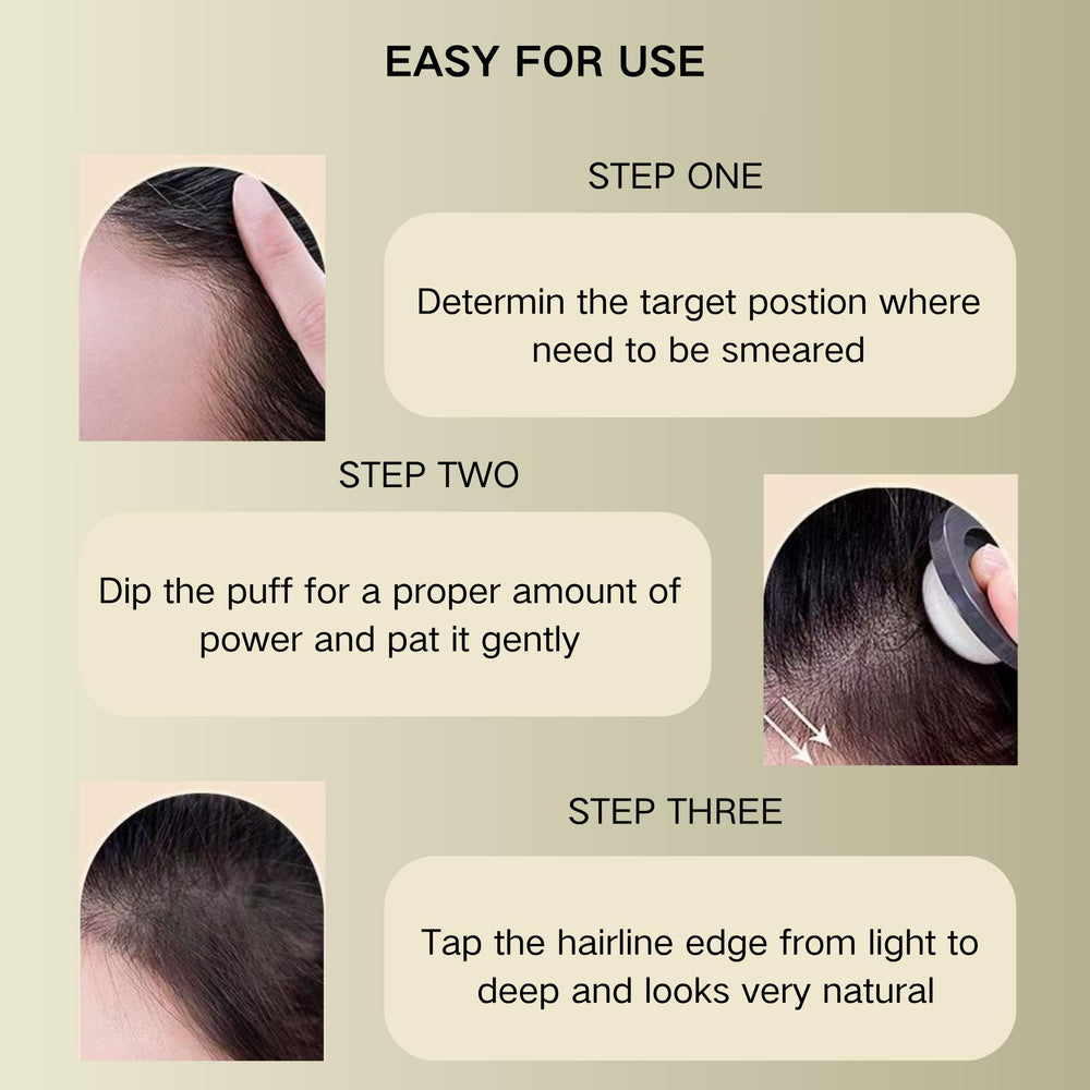 ZBMCYHCXH Maycheer hairline powder with built-in mirror for portable use.
