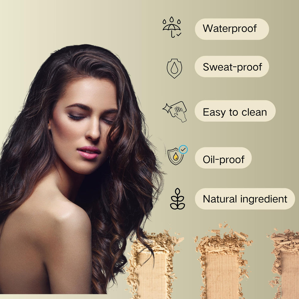 ZBMCYHCXH Maycheer hairline powder close-up texture with fine pigments for a natural finish.