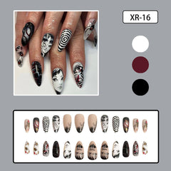 ZDIWOO full-cover French nails for a clean, long-lasting finish.