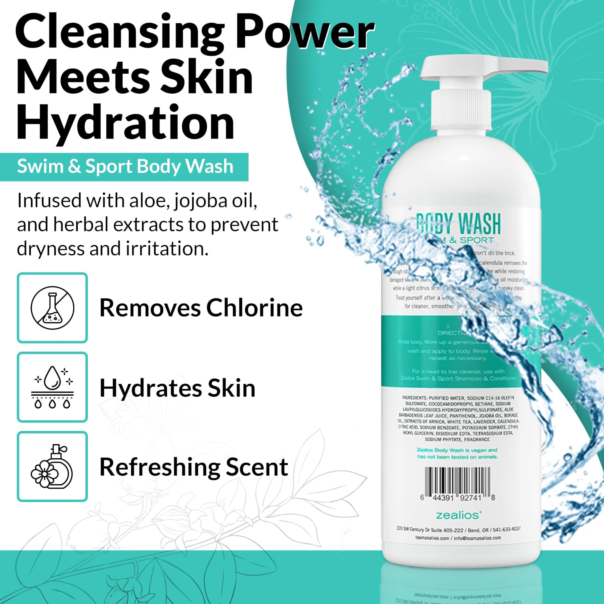 Zealios pump close-up highlights soothing hydration for active skin