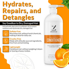 Zealios Swim & Sport Conditioner with aloe and sunflower oil for hydration