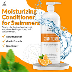 Zealios Swim & Sport Conditioner creamy texture ideal for detangling after chlorine