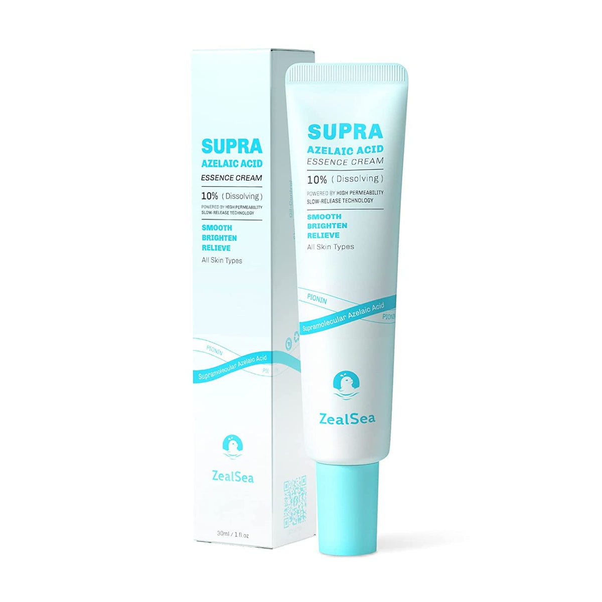 ZealSea 10% Azelaic Acid Cream bottle for daily skincare use.