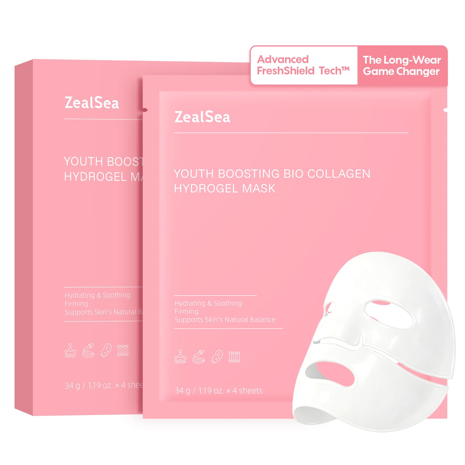 ZealSea Bio Collagen Wrapping Mask packaging shown for home spa routine