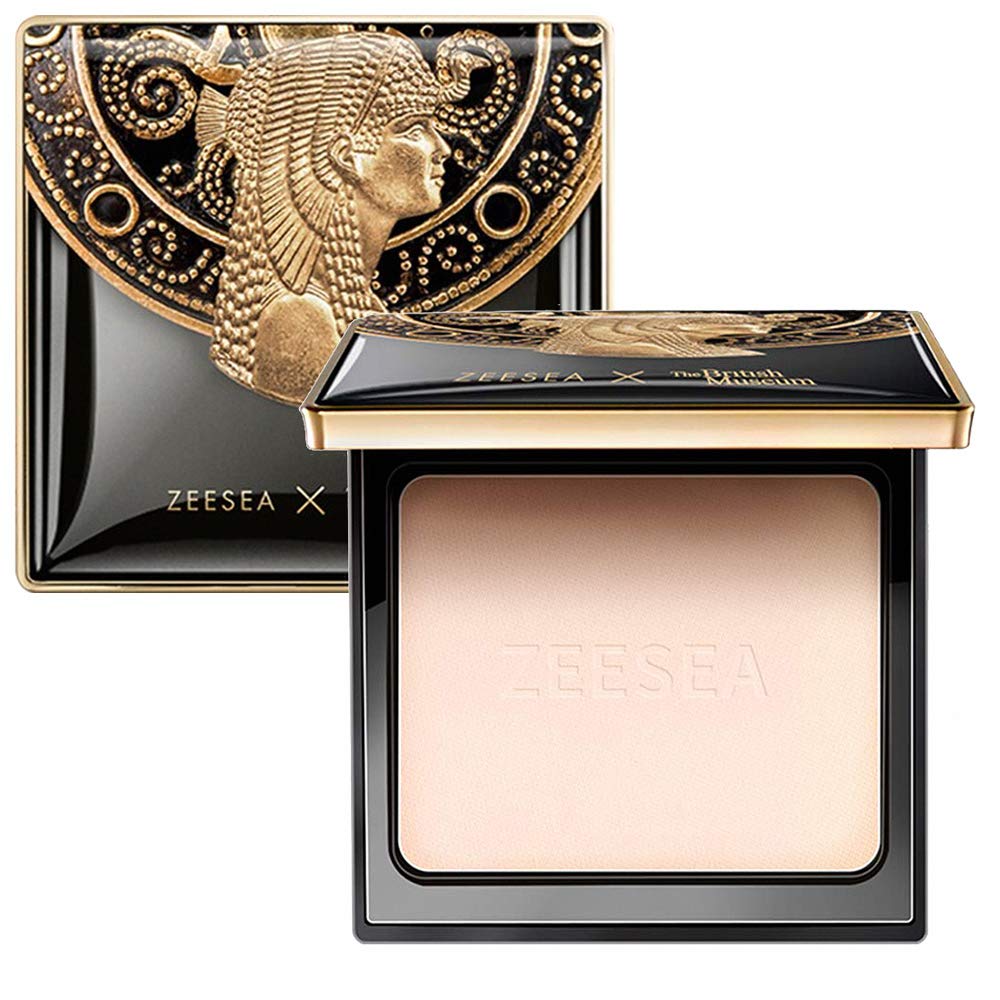 Zeesea British Museum Egypt Series compact powder, elegant design for radiant finish.