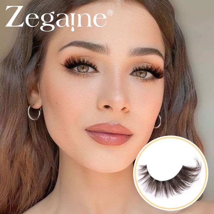 Zegaine brown cat eye lashes ideal for everyday glamour