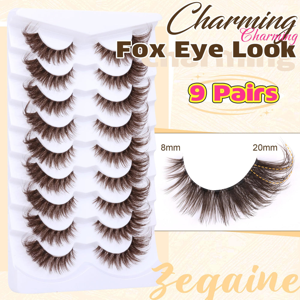 Zegaine clear band lashes highlight natural eye definition
