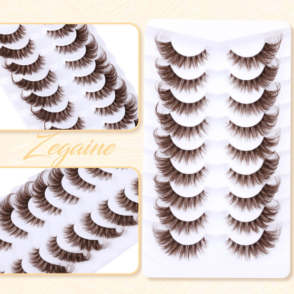 Zegaine fox-eye lashes 8-20mm for dramatic eye shape
