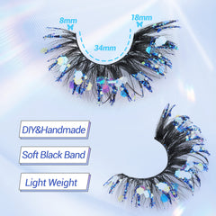 Zegaine wispy lashes provide lightweight comfort with a seamless band.