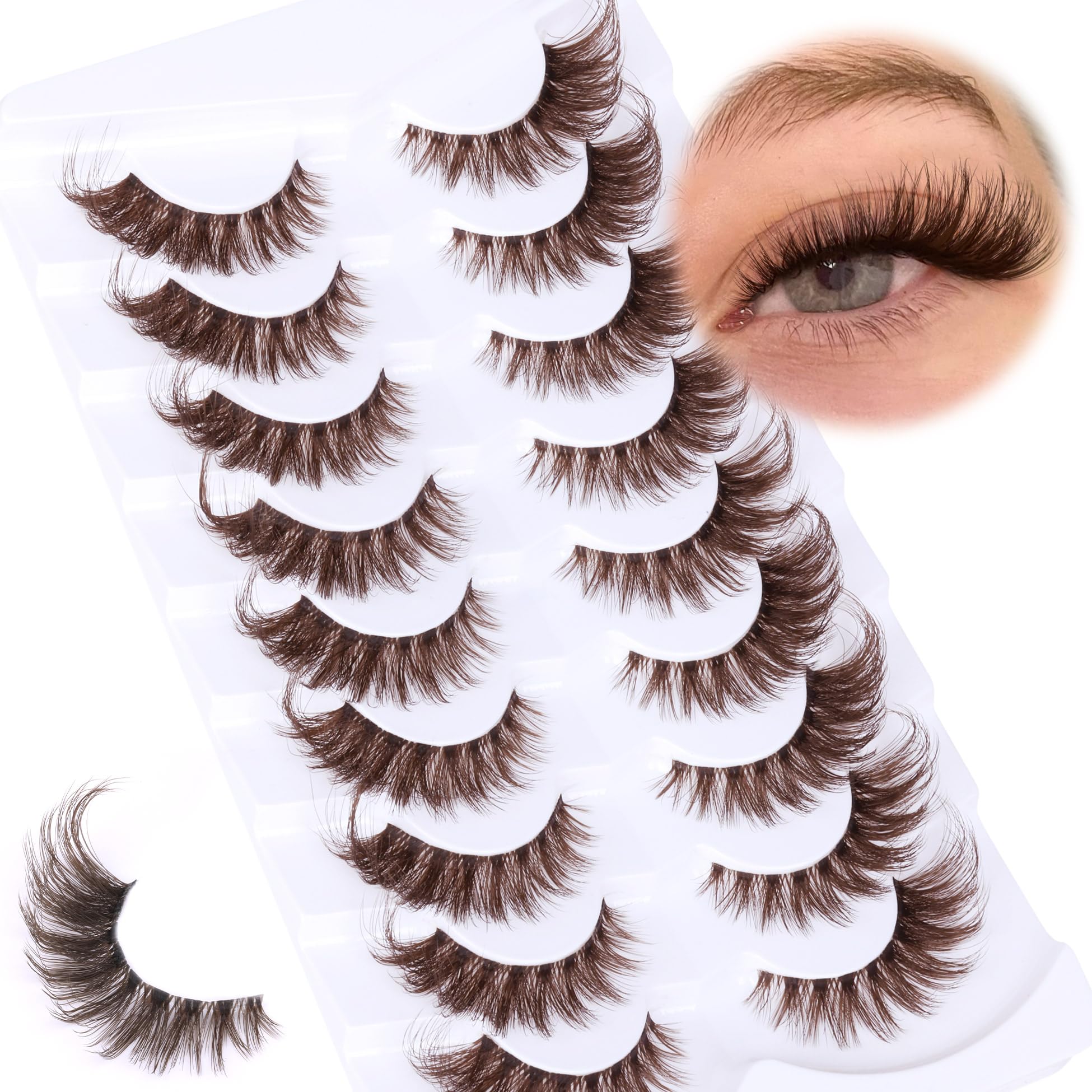Zegaine lashes with clear band ready for easy application