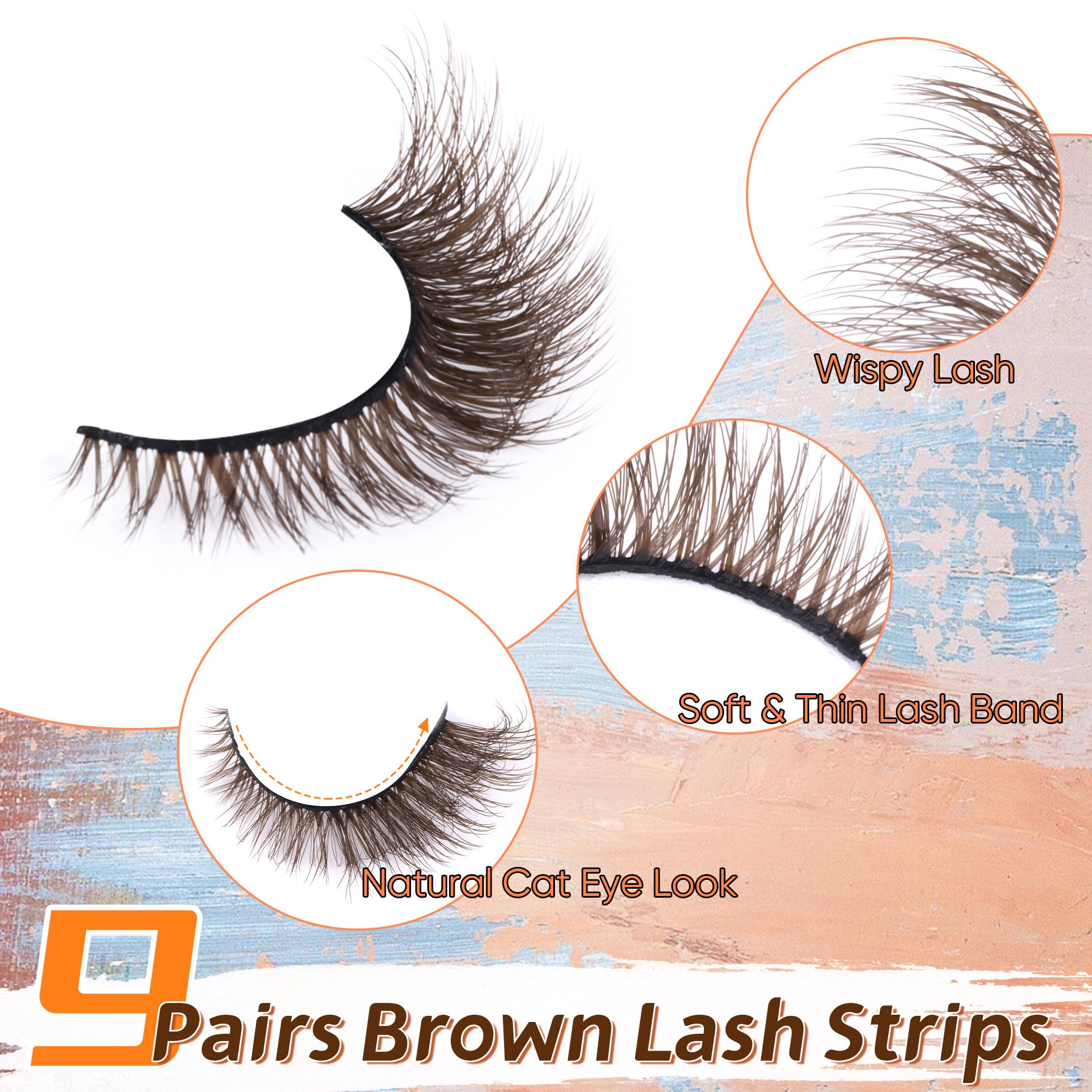 Zegaine natural-look wispy lashes create subtle everyday charm.