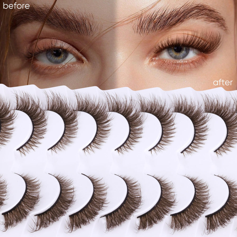 Zegaine reusable brown lashes stay soft after multiple wears.