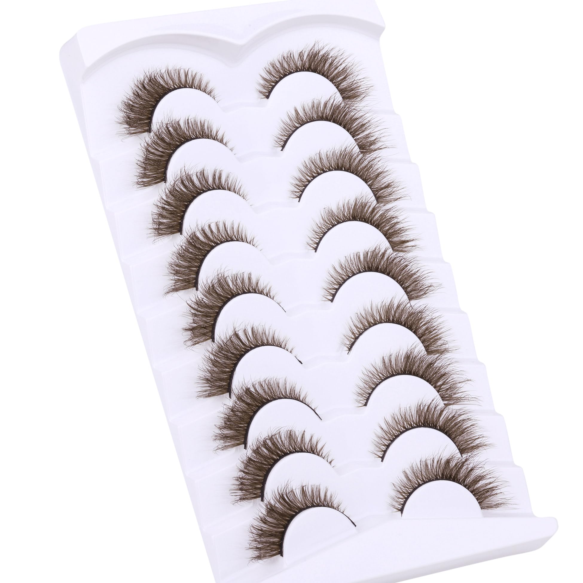Zegaine soft, durable brown lashes for daily use.