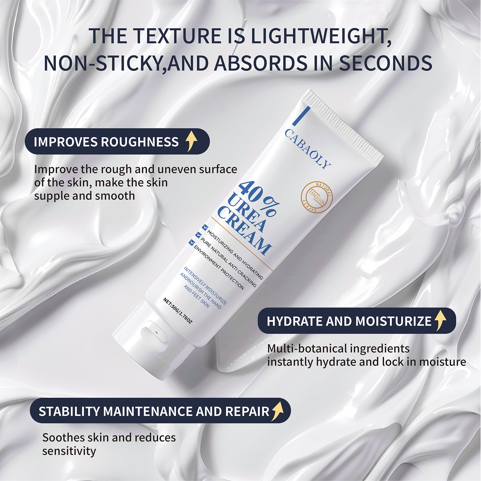 Zegrox Urea Cream 40% shows softened heels after use.