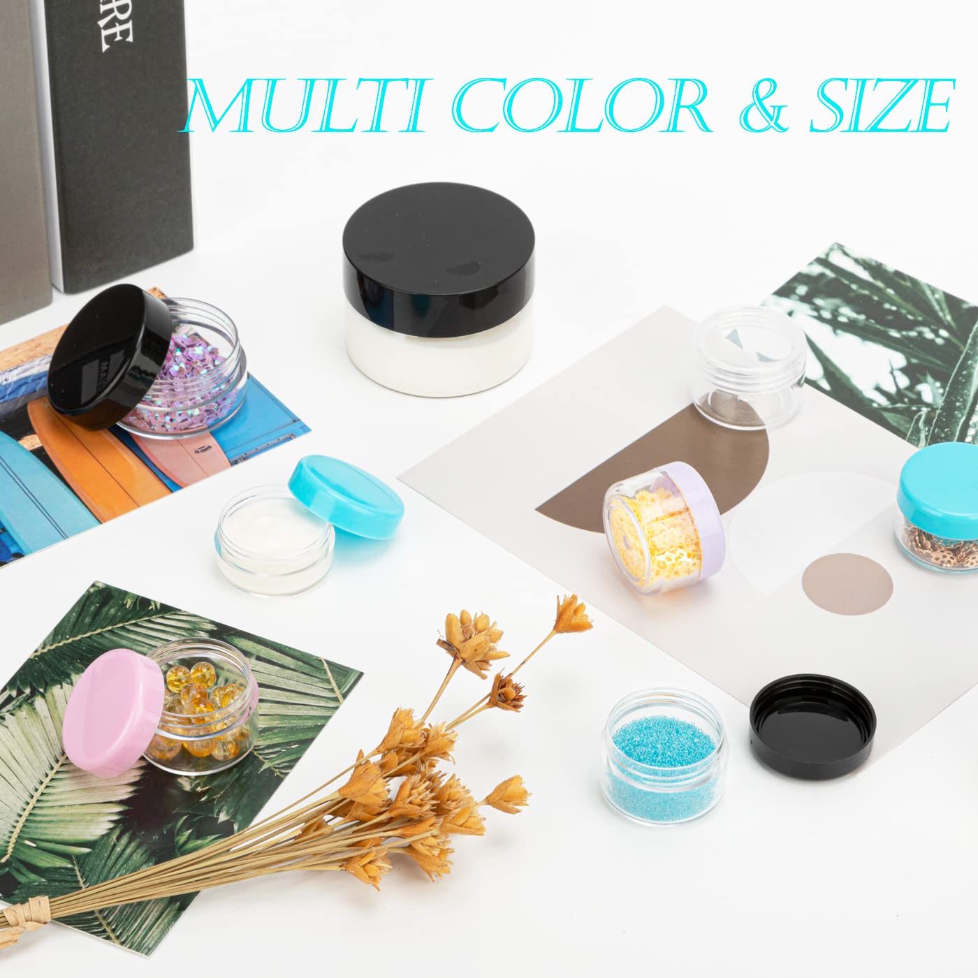 ZEJIA jars ideal for lip balms and creams in small containers.