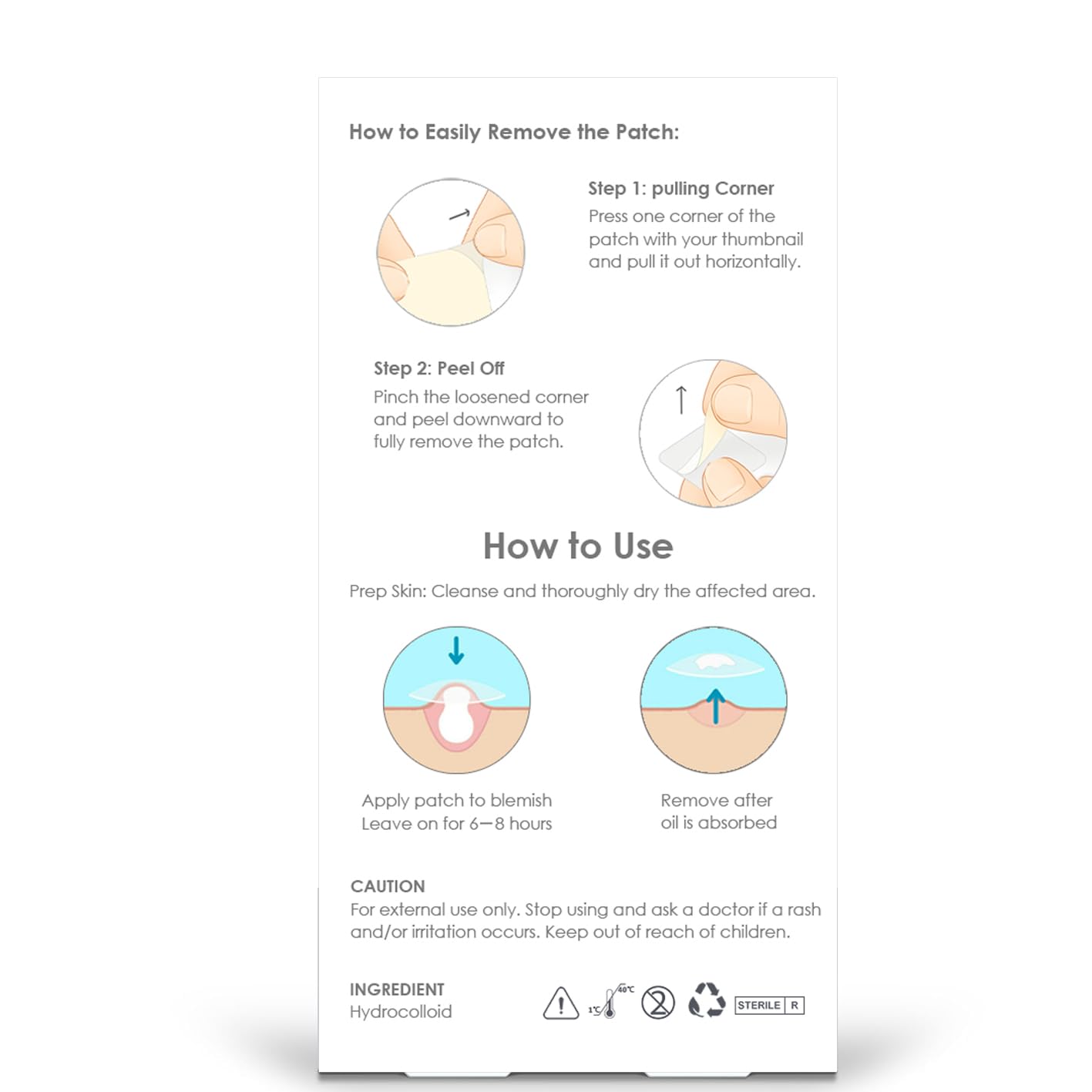 ZELIER Fully Customizable Patch Solution for all acne sizes