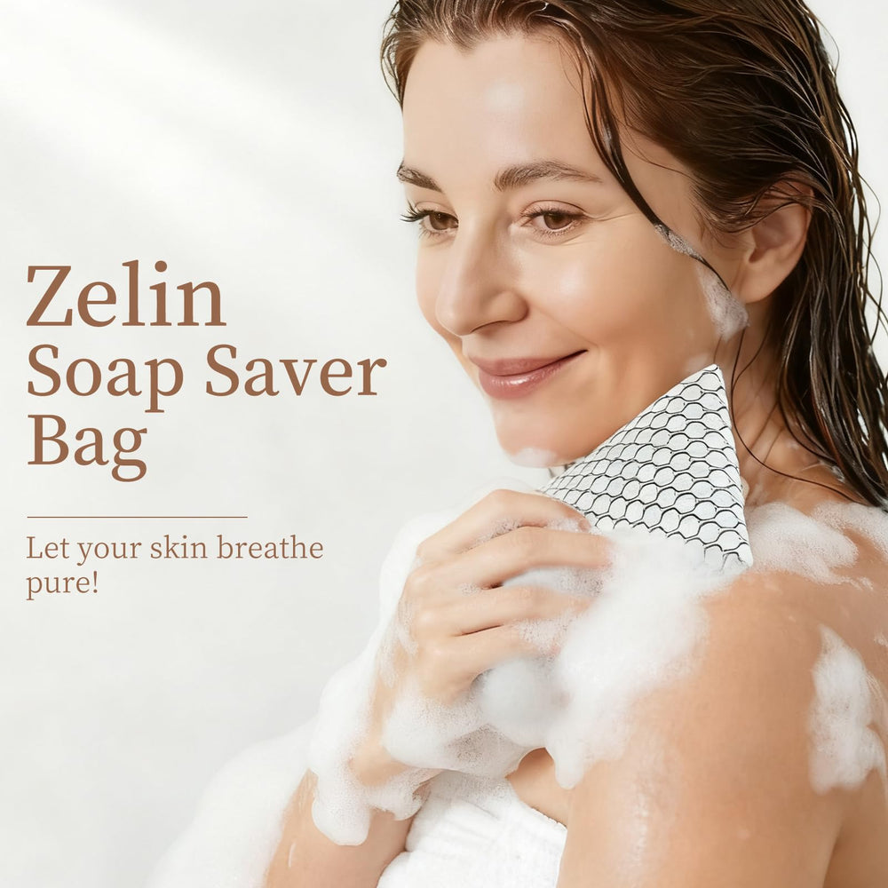 Zelin soap bags two-pack for shower, gym, and travel use