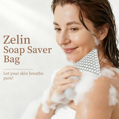 Zelin soap bags two-pack for shower, gym, and travel use