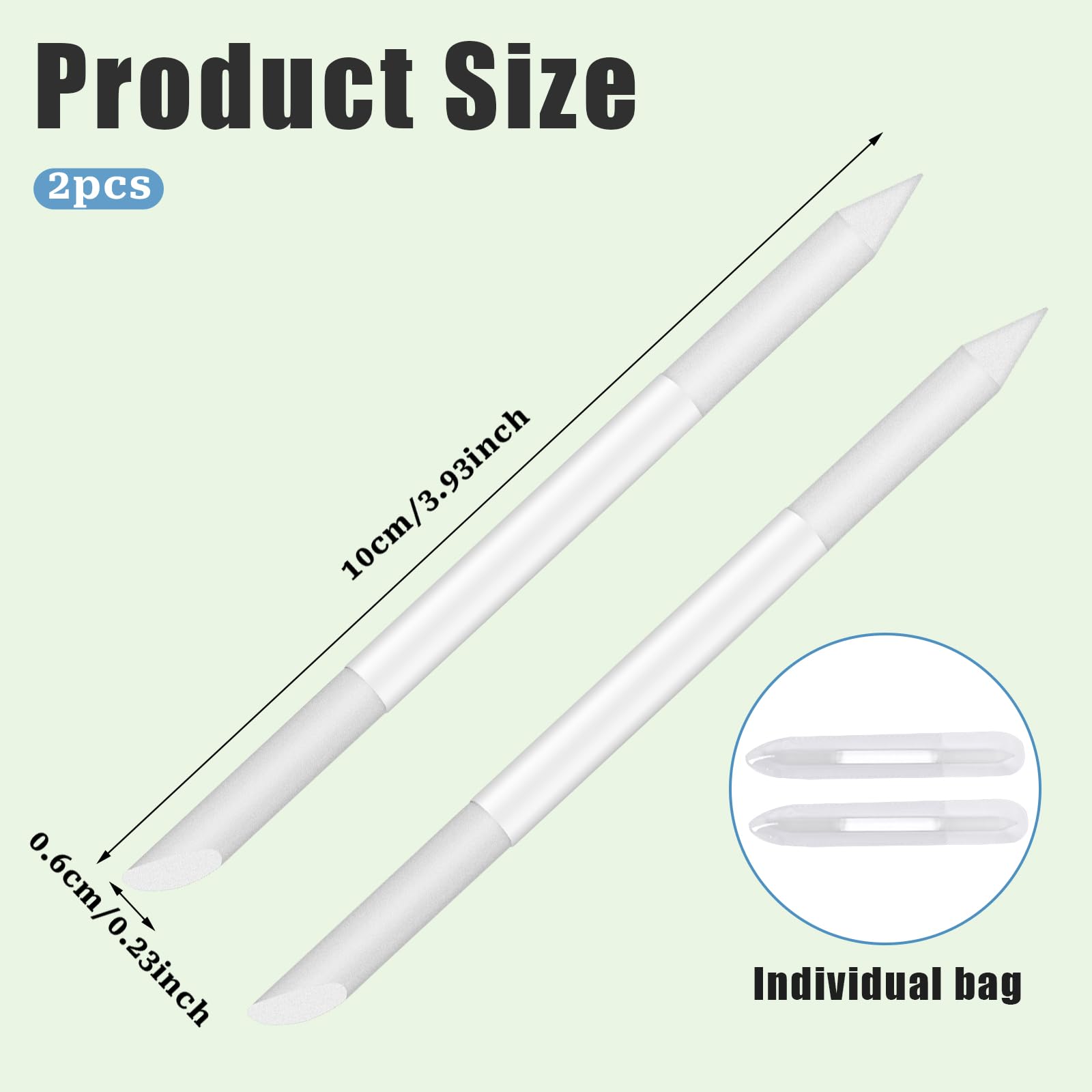 Zelphvt cuticle stick angled edge for efficient push and polish