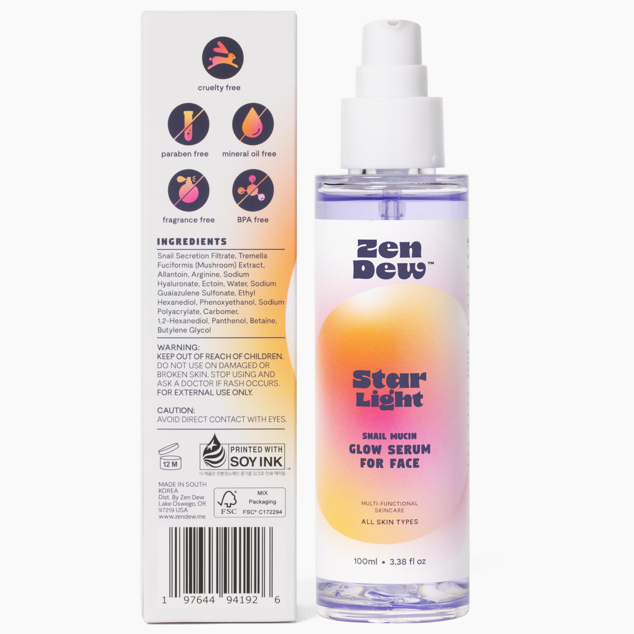 Zen Dew Star Light K-beauty lab inspiration for science-backed care.